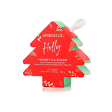 Holly Poinsettia Bloom Holiday Tree Ornament Buffer