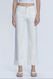 Vervet Cuffed White Denim