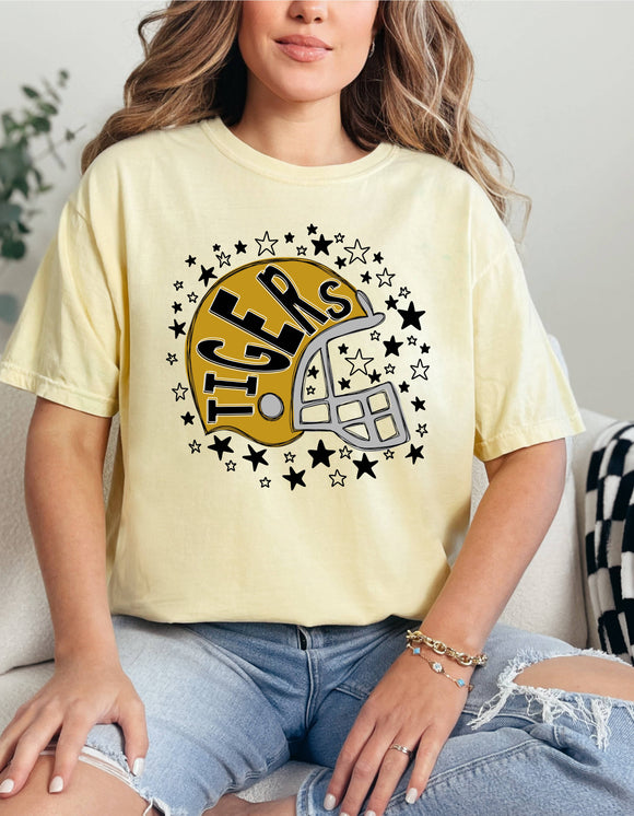 Tigers Starry Helmet Graphic Tee