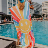 Happy Face Sunshine Quick Dry Beach Towels