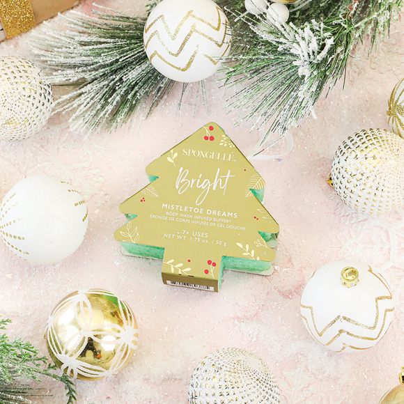 Bright Mistletoe Dreams Holiday Tree Ornament Buffer